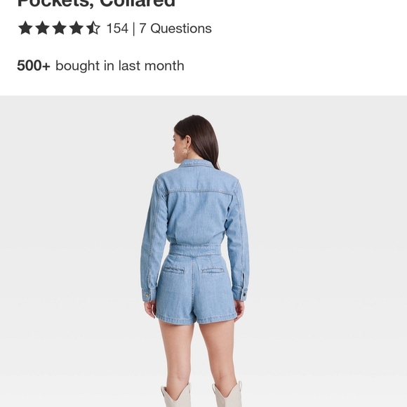 Universal Thread Light Blue Denim Jumpsuit - Picture 11 of 12